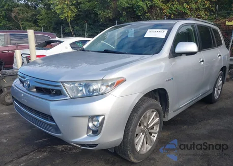 2013 Toyota Highlander Hybrid Limited V6 from USA, damaged, VIN JTEDC3EH3D2011606